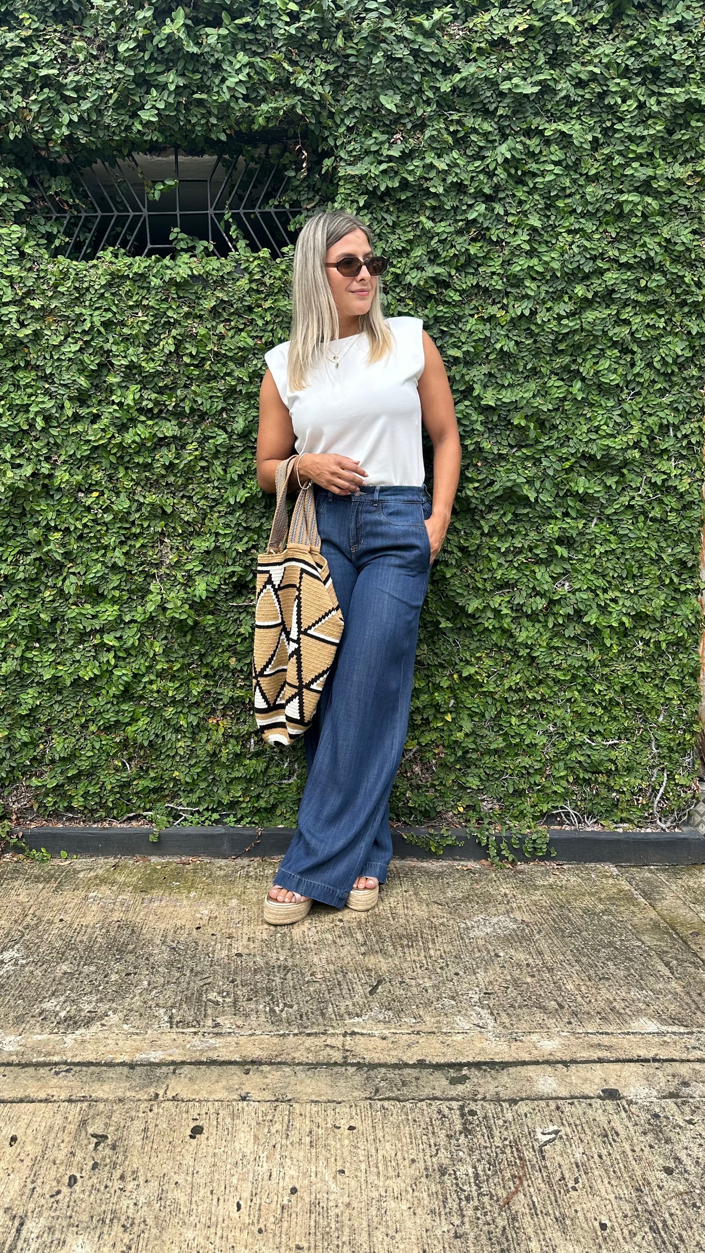 Jean Wide Leg Chambray 334