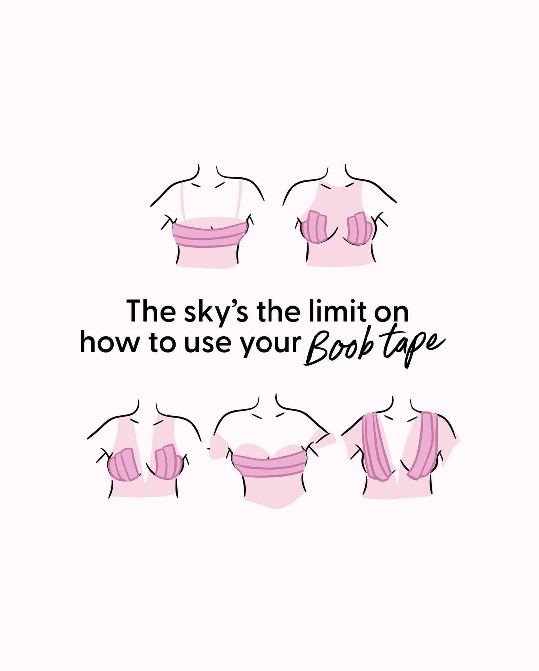 Boob Tape - Cinta de realce para los senos