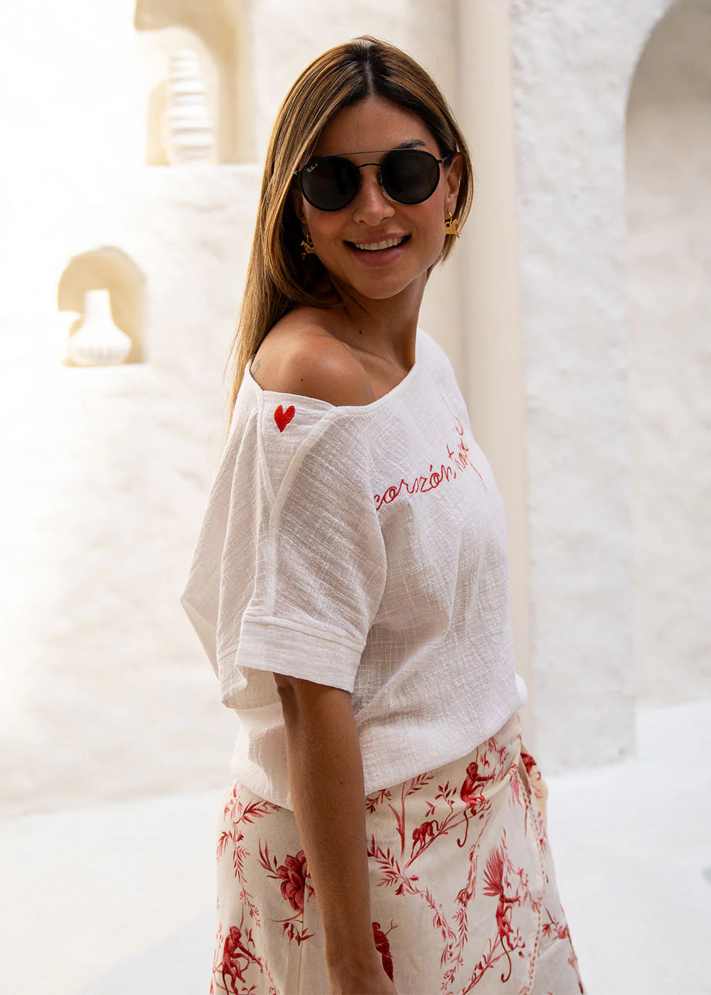 Blusa Carmen Marfil