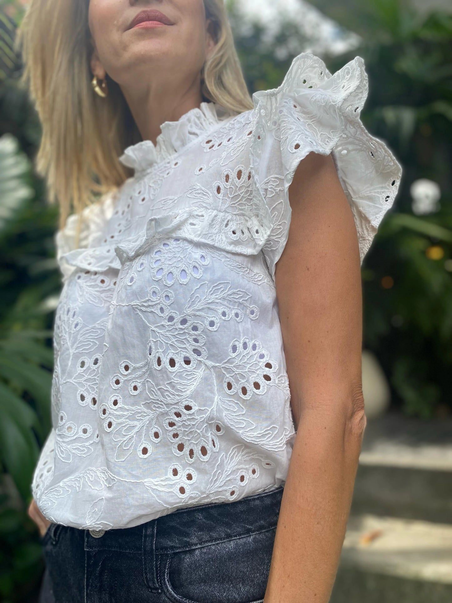 Blusa Sofia Ojalillo Blanco