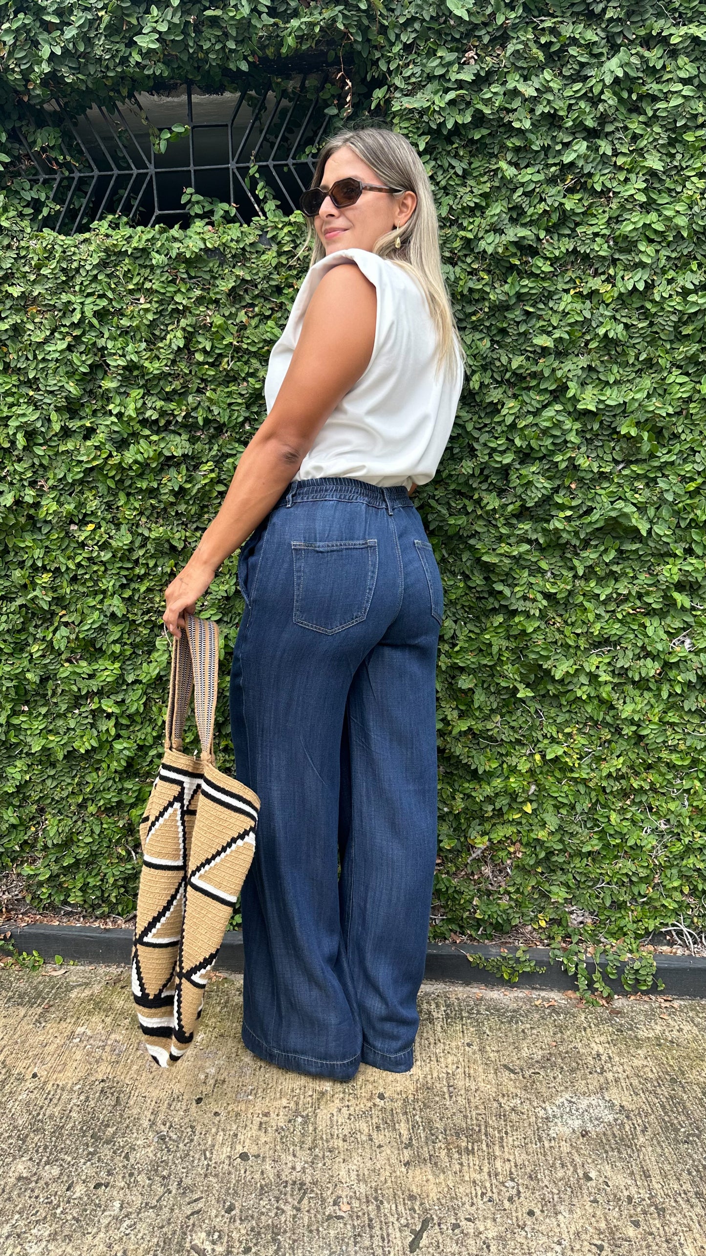 Jean Wide Leg Chambray 334