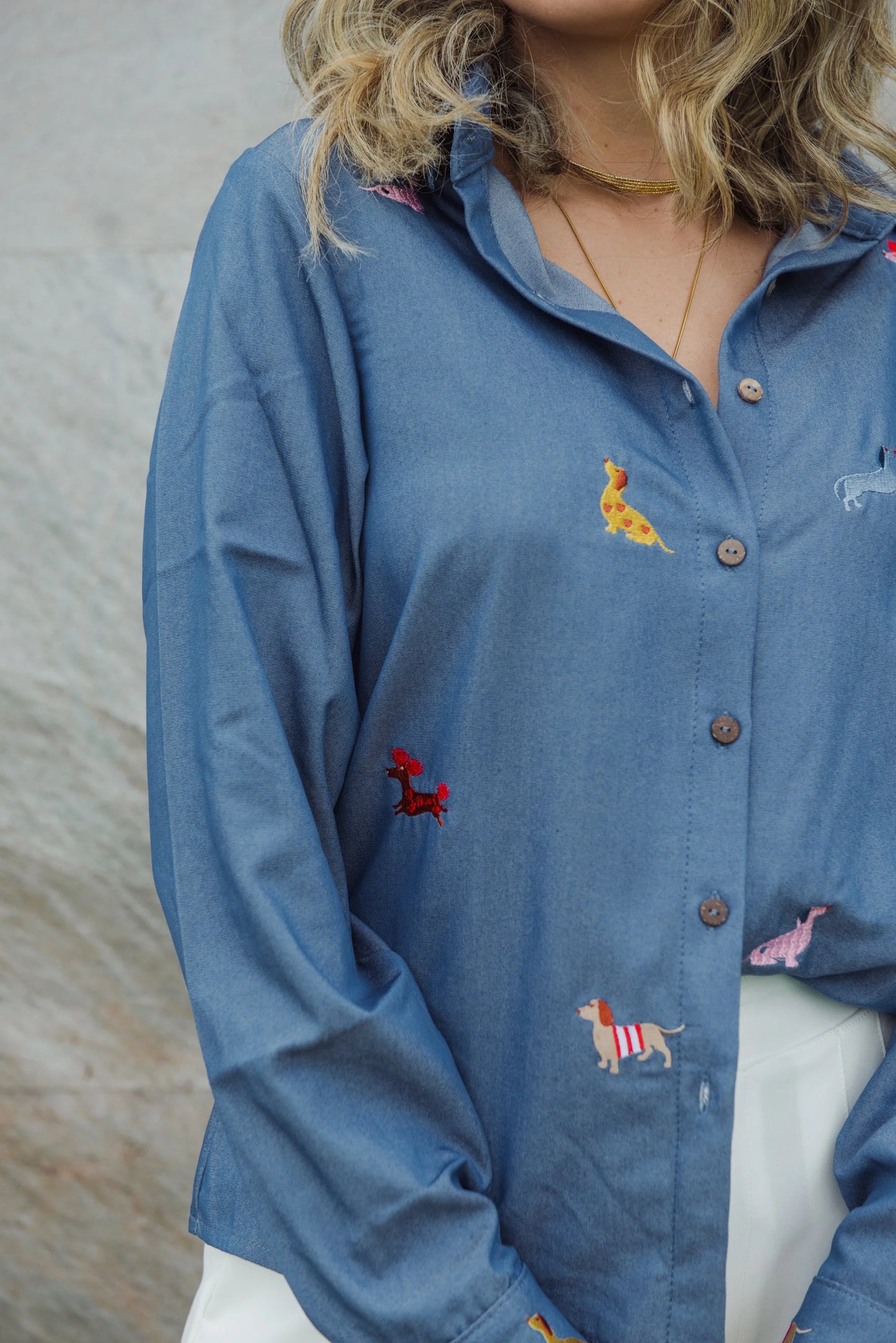 Camisera Dog Amore Índigo