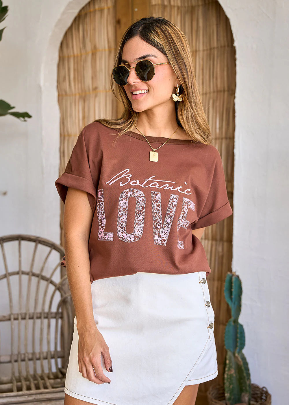 Camiseta Geranio Café