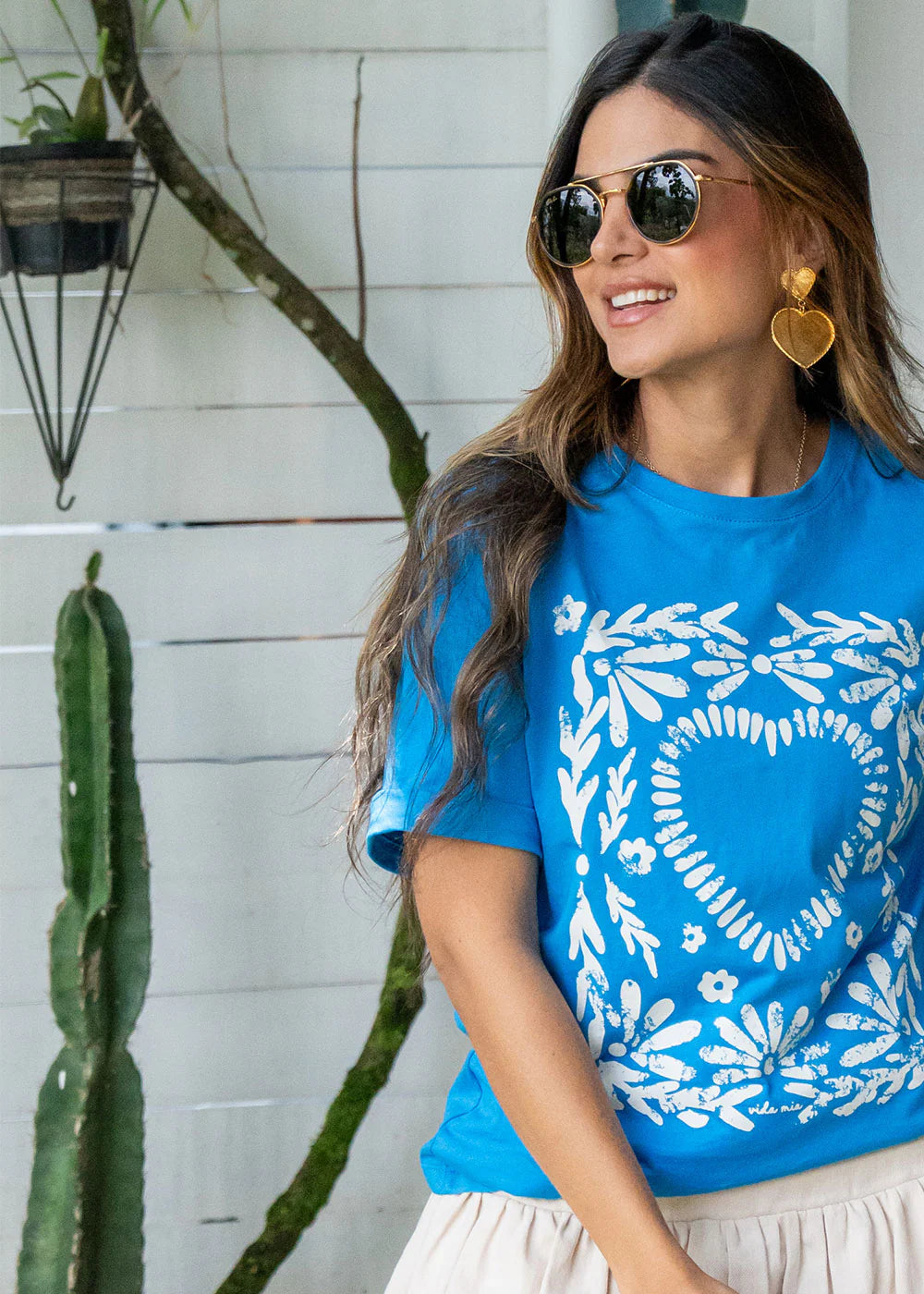 Camiseta Marie Azul
