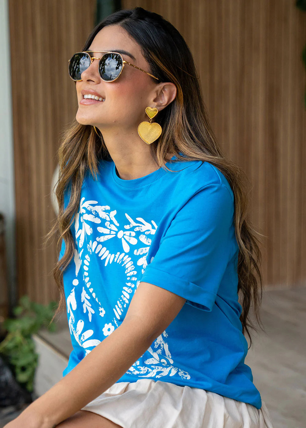 Camiseta Marie Azul