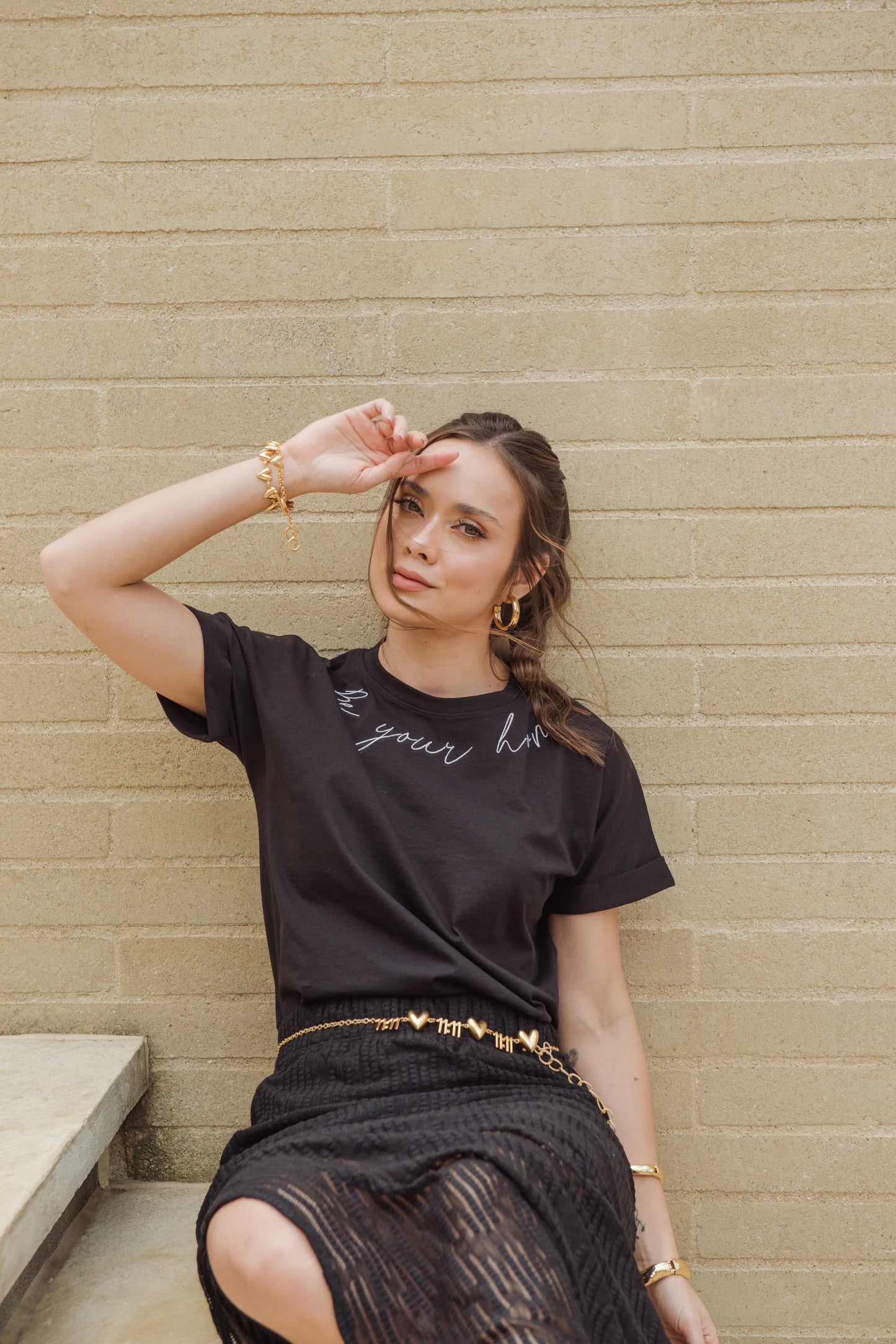 Camiseta Luna Negro