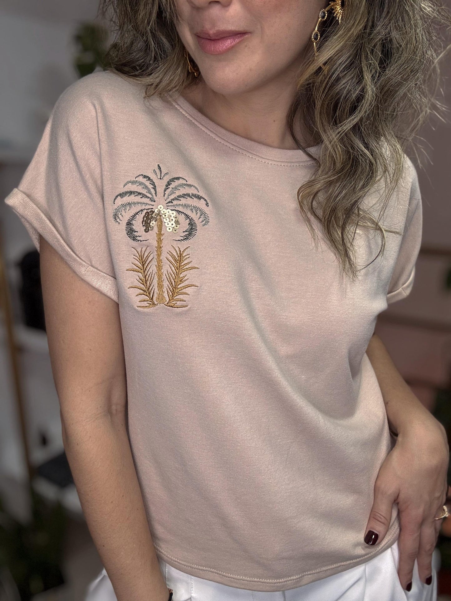 Camiseta Palmahia Camel