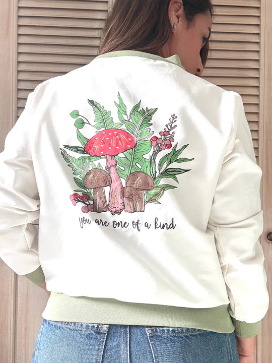 Chaqueta Bomber Hongo