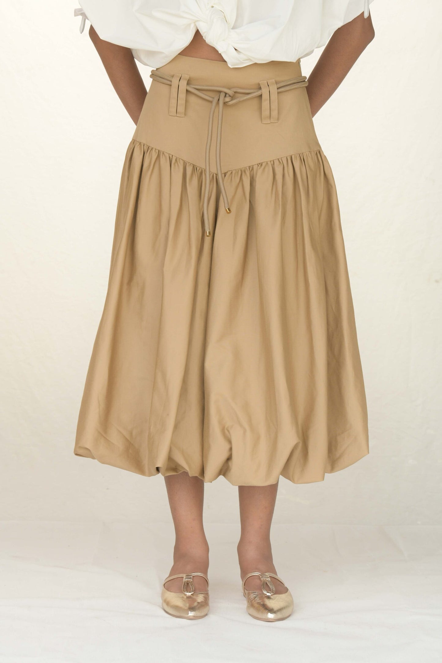 Falda Benjoi Beige