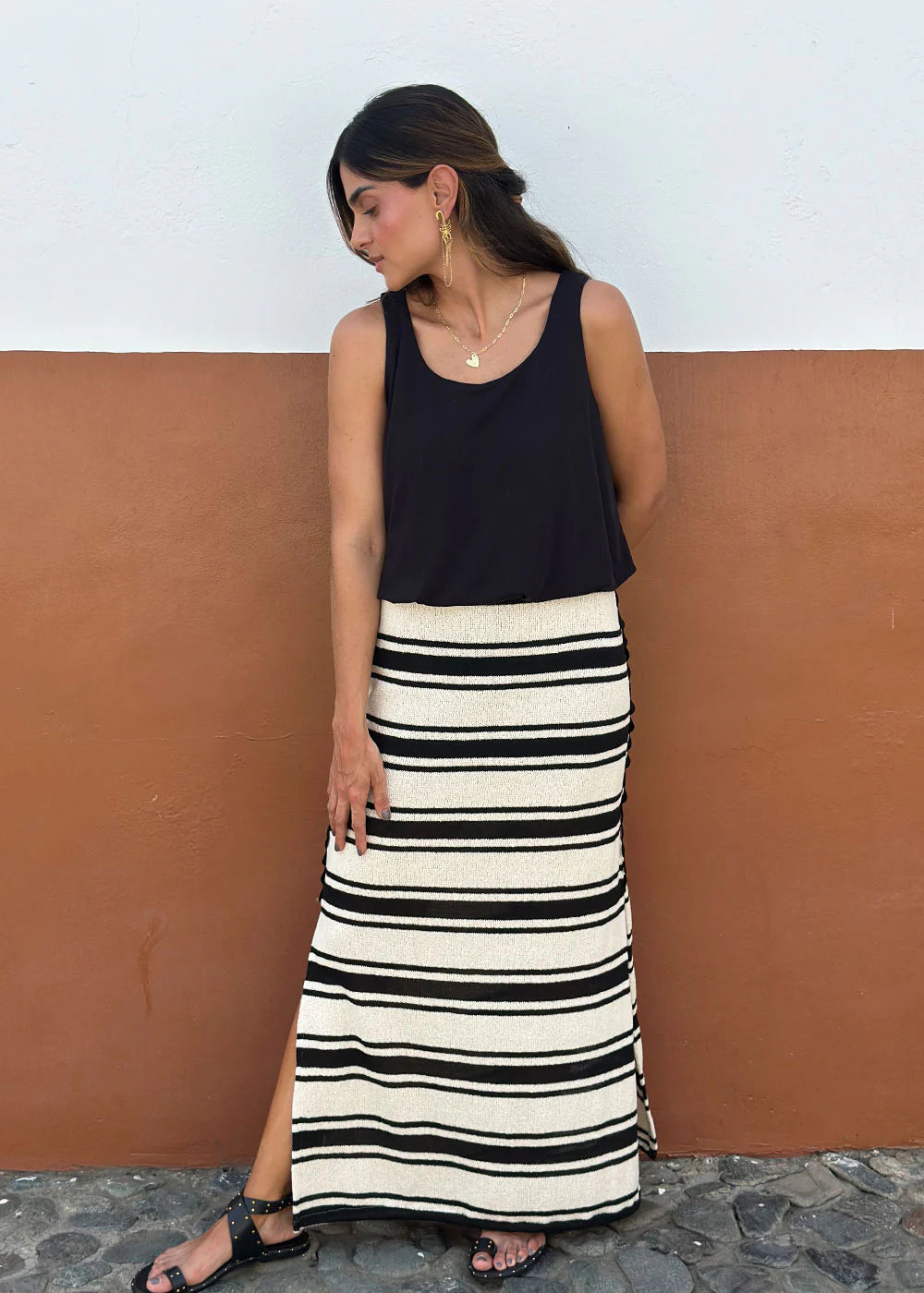 Falda Texas Marfil