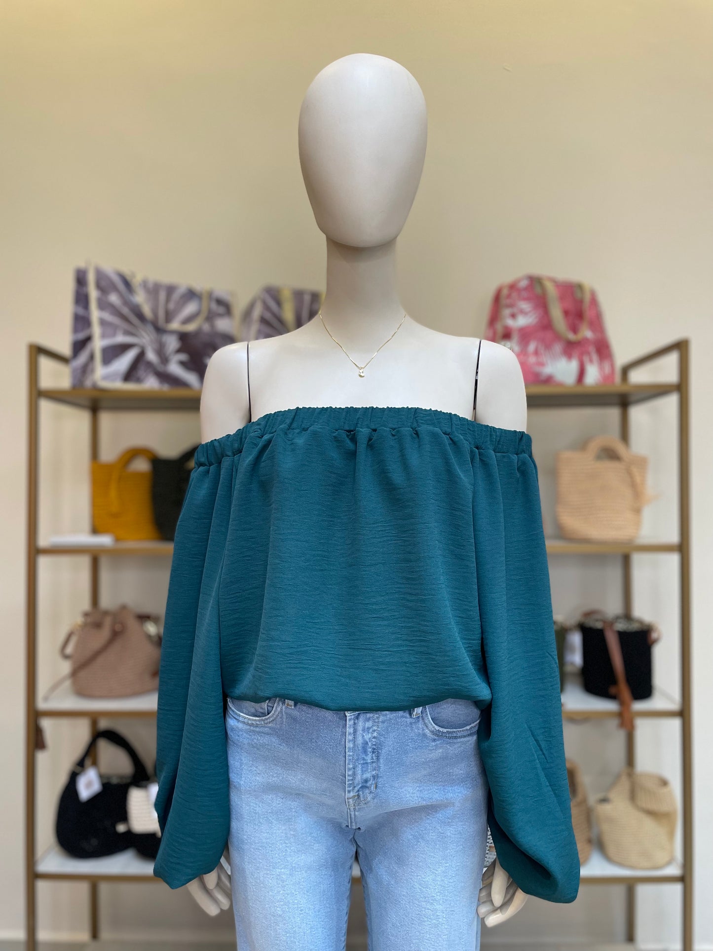 Blusa Lucía Cuello Bandeja