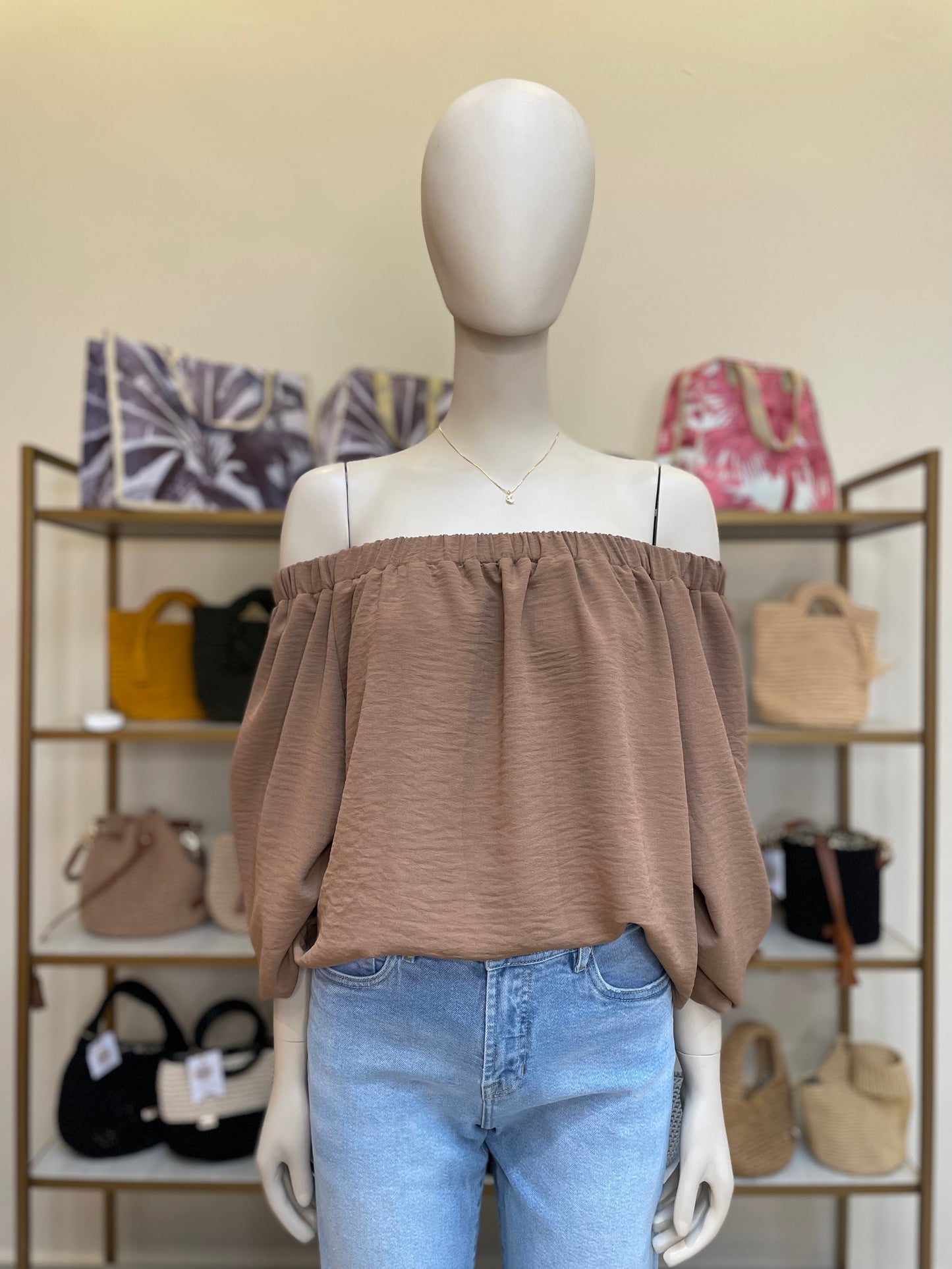 Blusa Lucía Cuello Bandeja