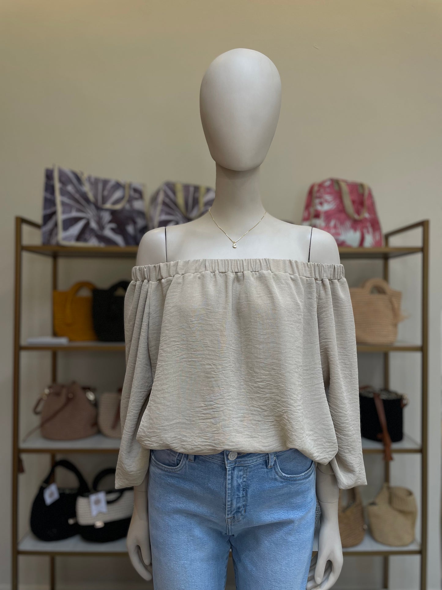 Blusa Lucía Cuello Bandeja