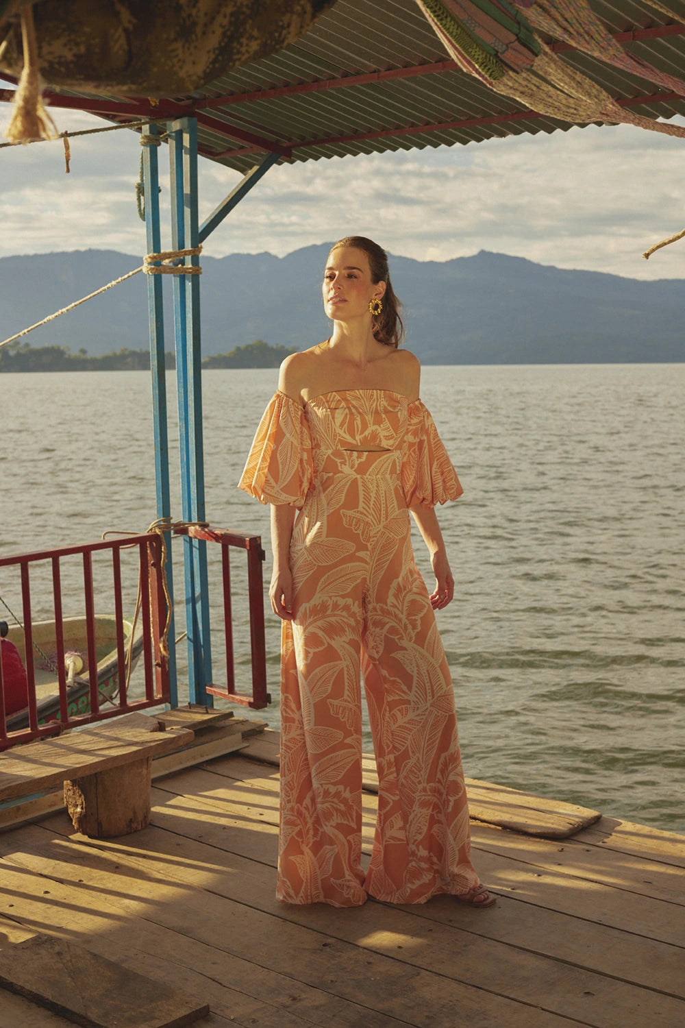 Enterizo Celine Naranja