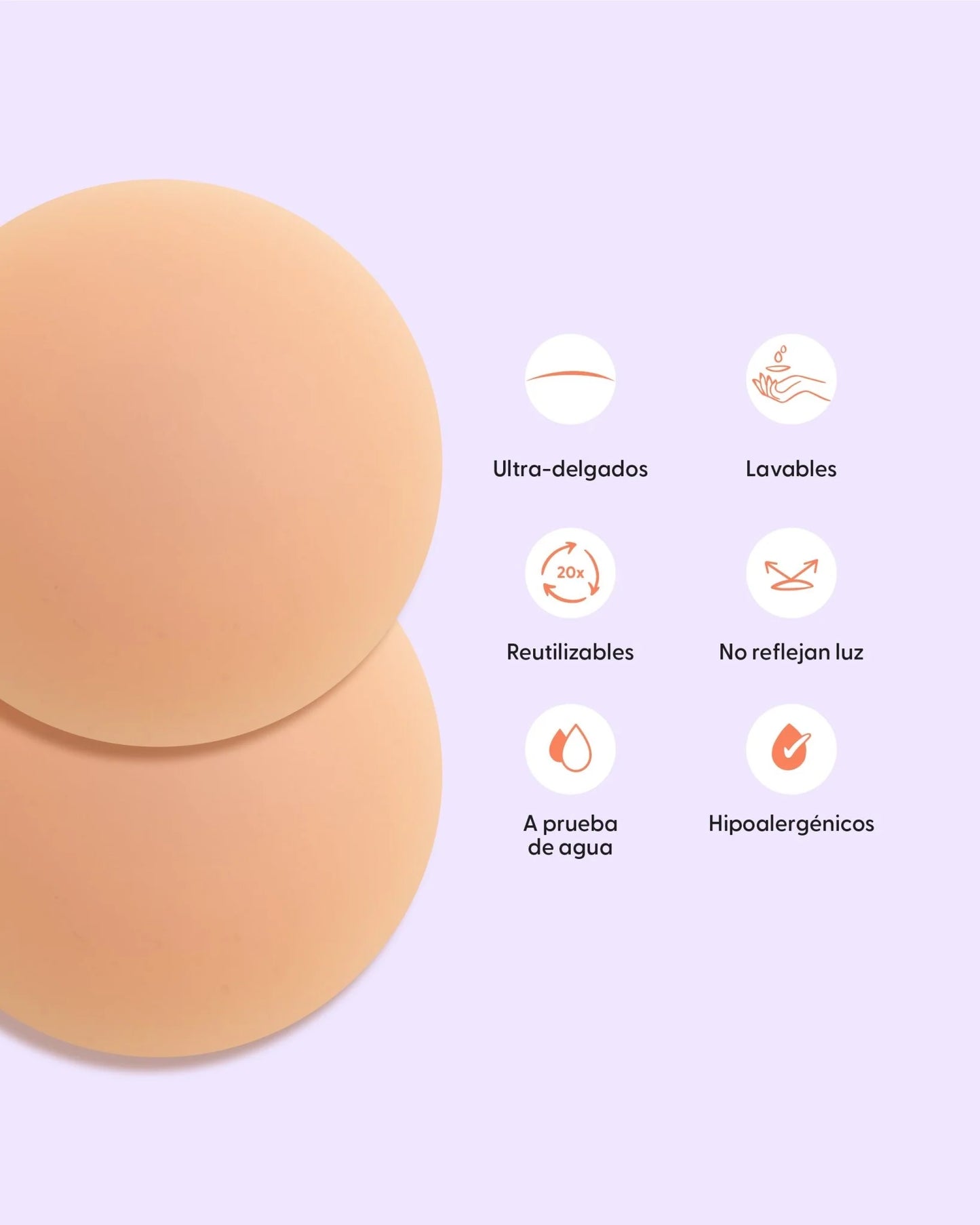Nipple Covers M - Cubre Pezones Adhesivos Reutilizables M