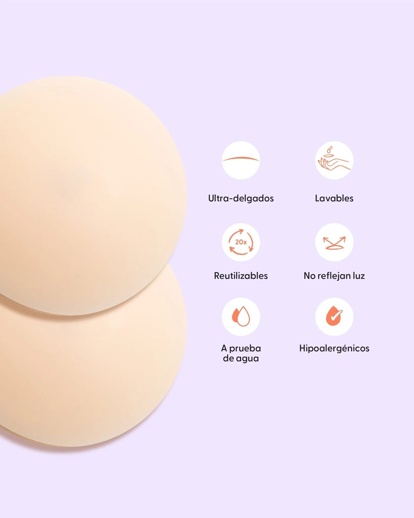 Nipple Covers PLUS - Cubre Pezones Plus Adhesivos Reutilizables Plus