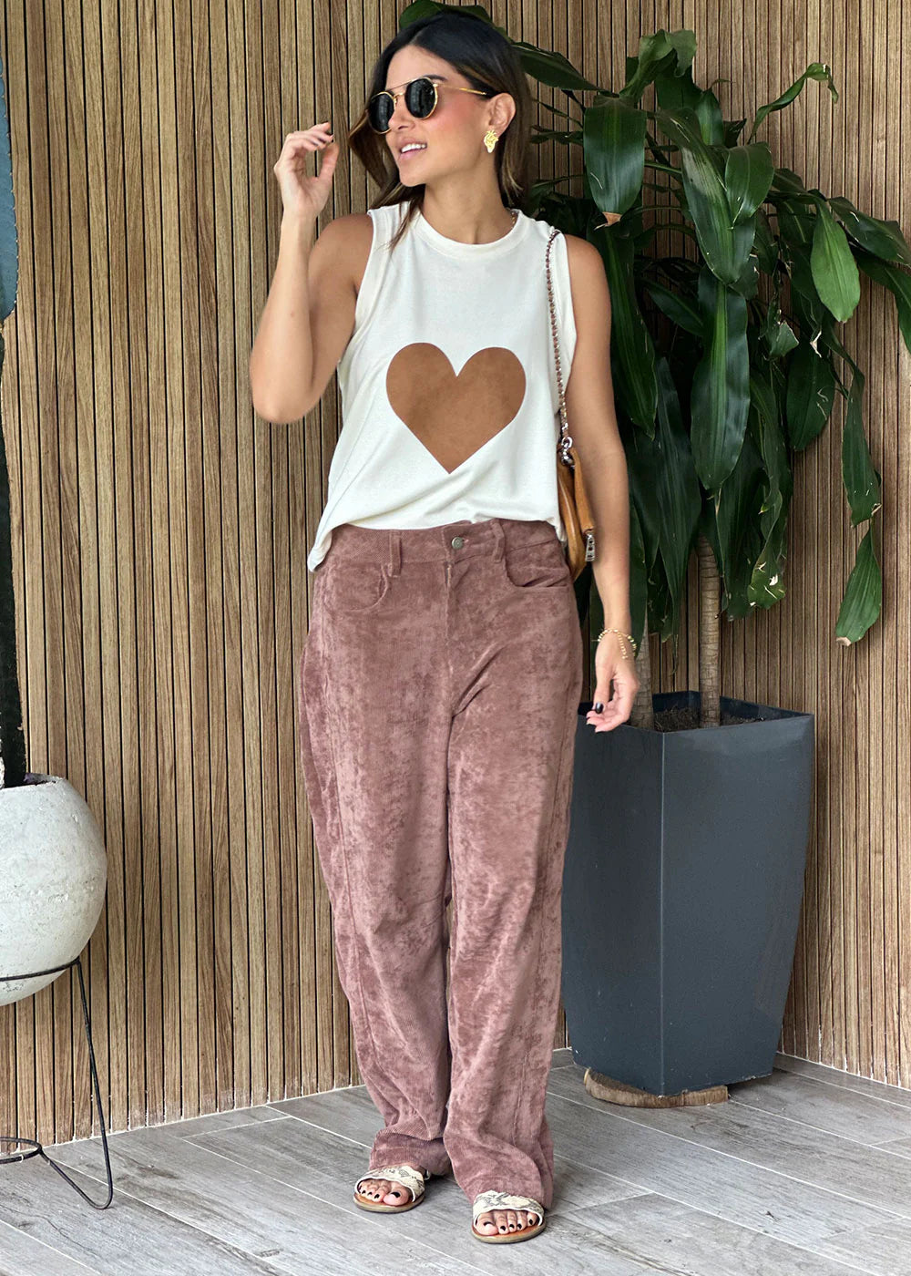 Pantalon Corduroy Adara Café