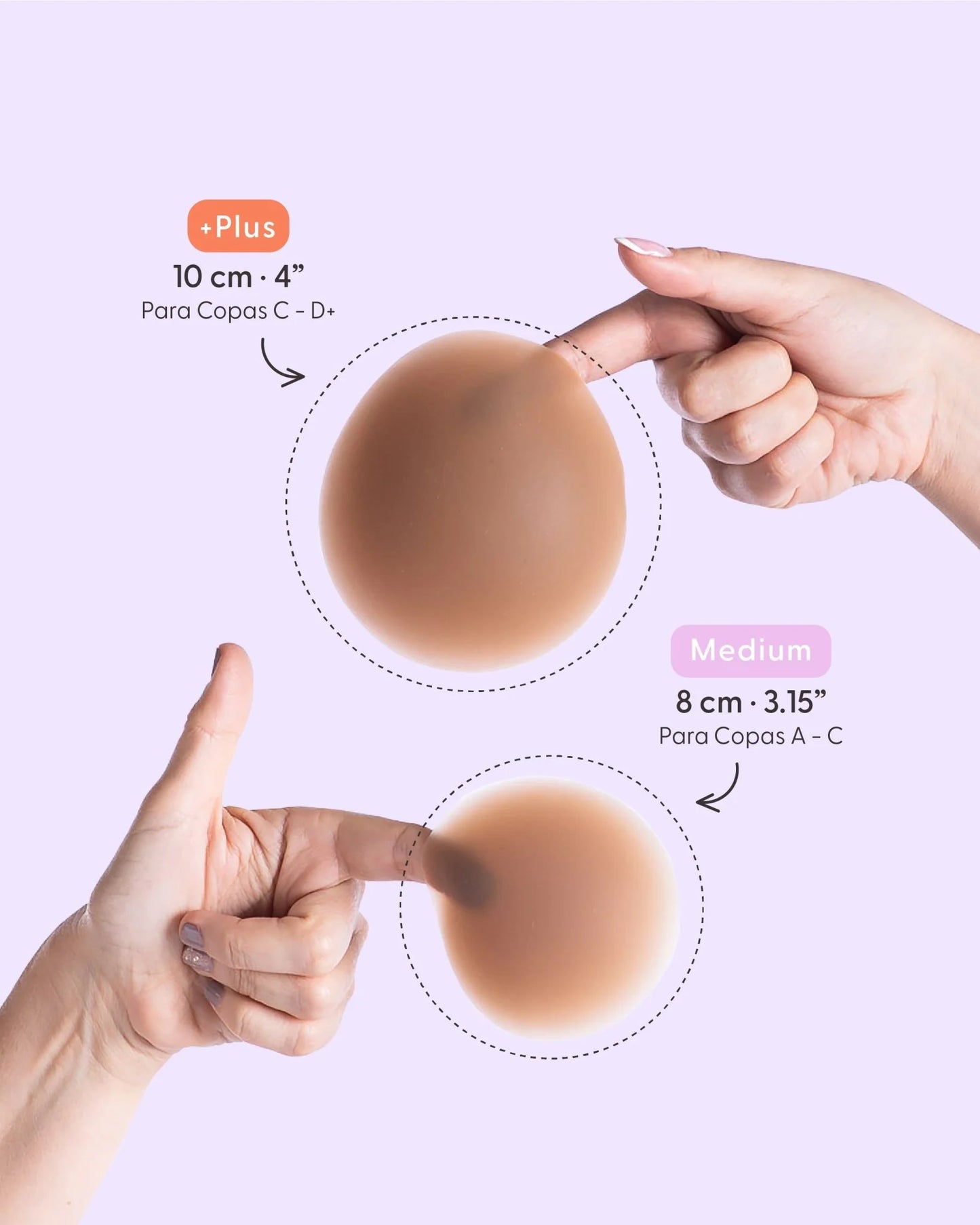 Nipple Covers PLUS - Cubre Pezones Plus Adhesivos Reutilizables Plus