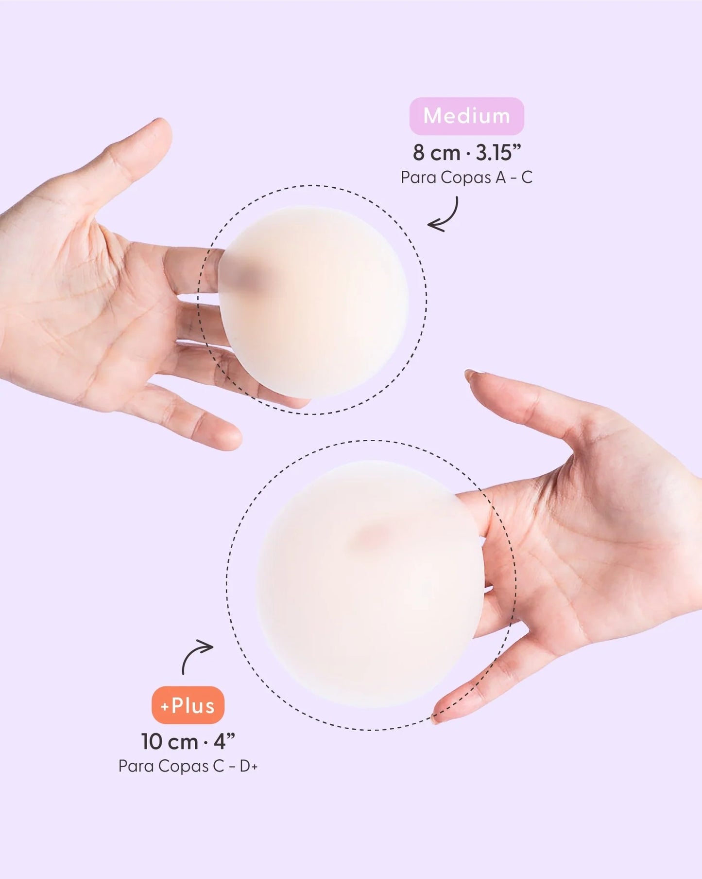 Nipple Covers M - Cubre Pezones Adhesivos Reutilizables M