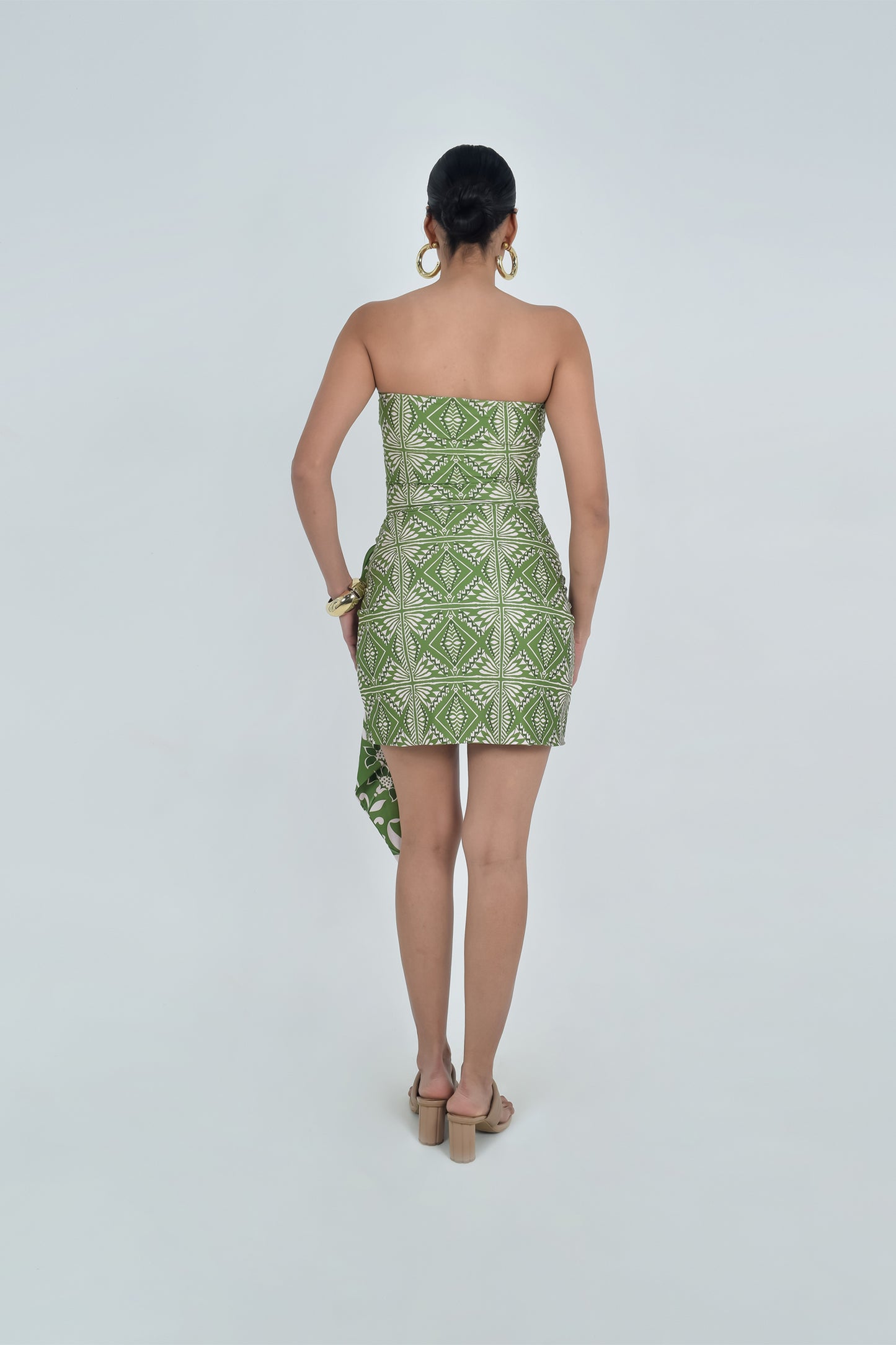 Vestido Amatista Laurel Tribal Verde