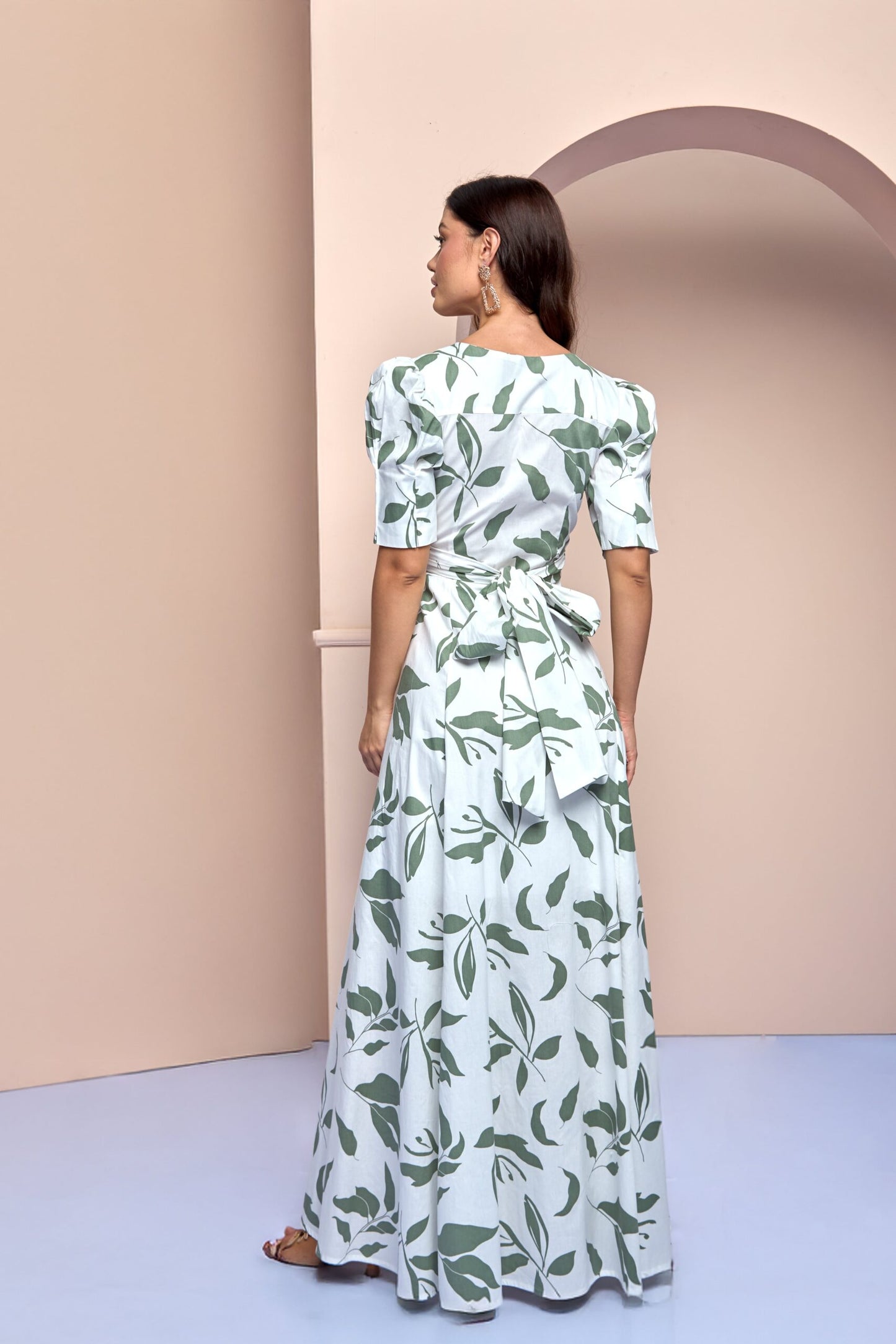 Vestido Athena Estampado Verde