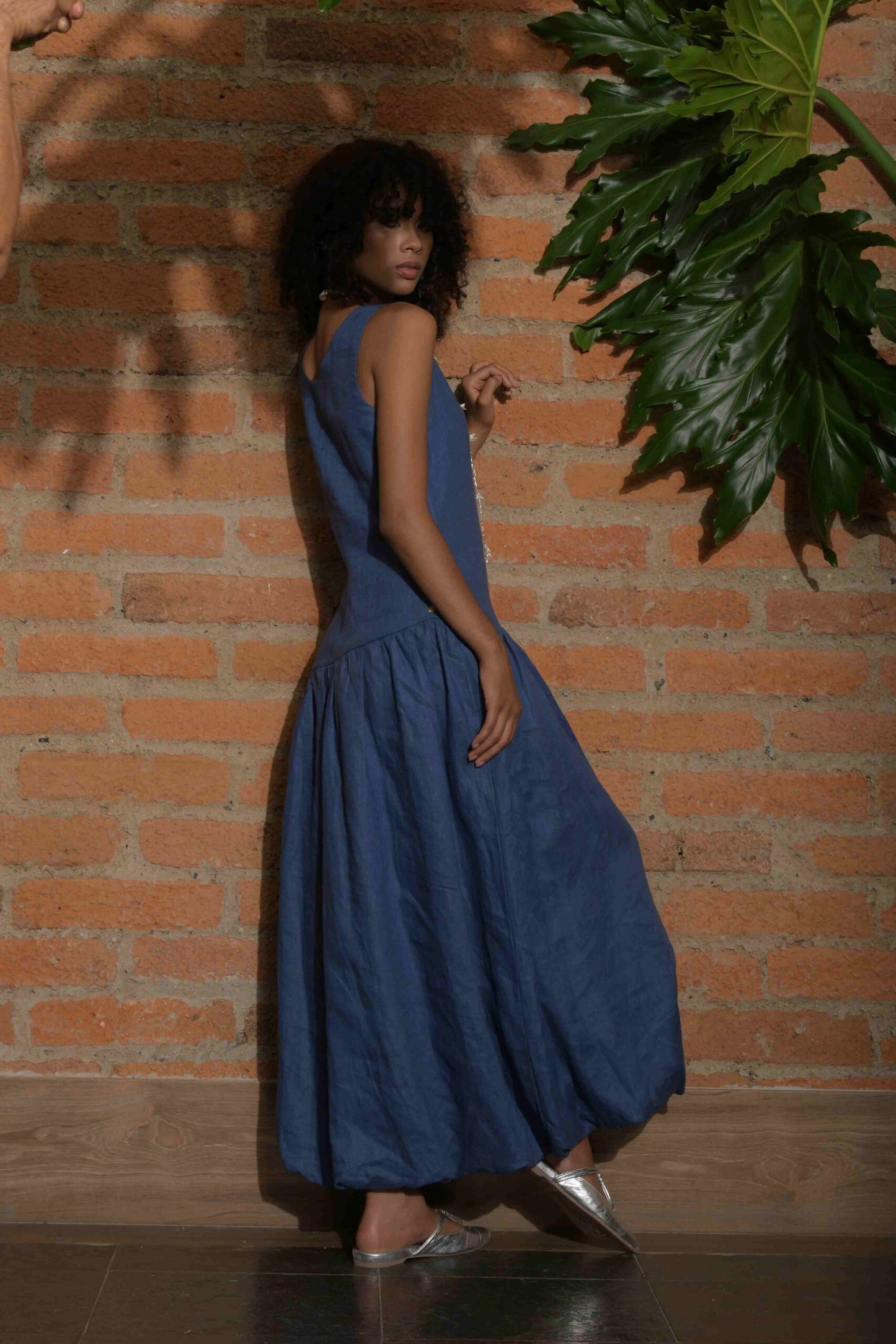 Vestido Bocarena Azul Índigo