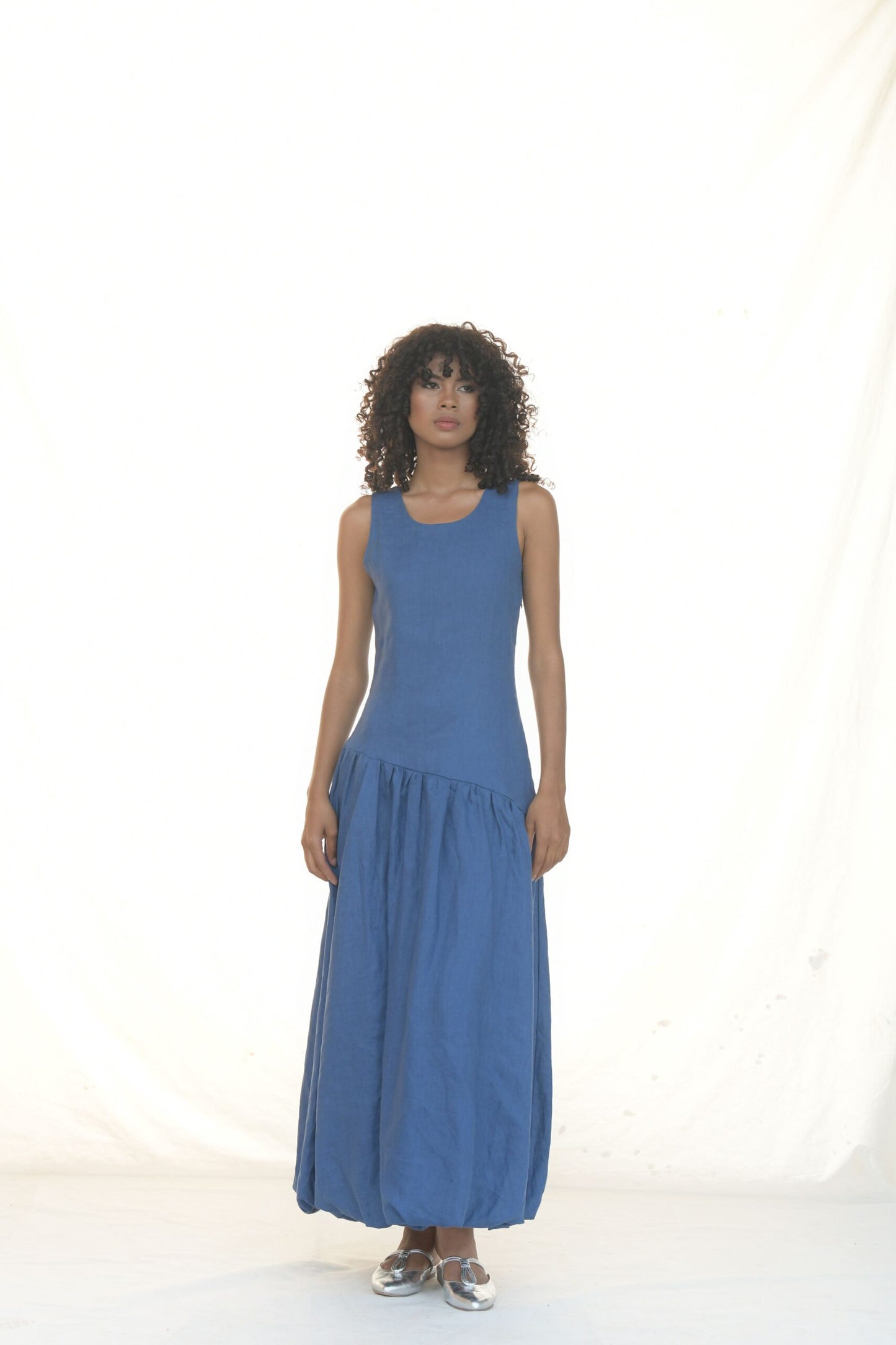 Vestido Bocarena Azul Índigo