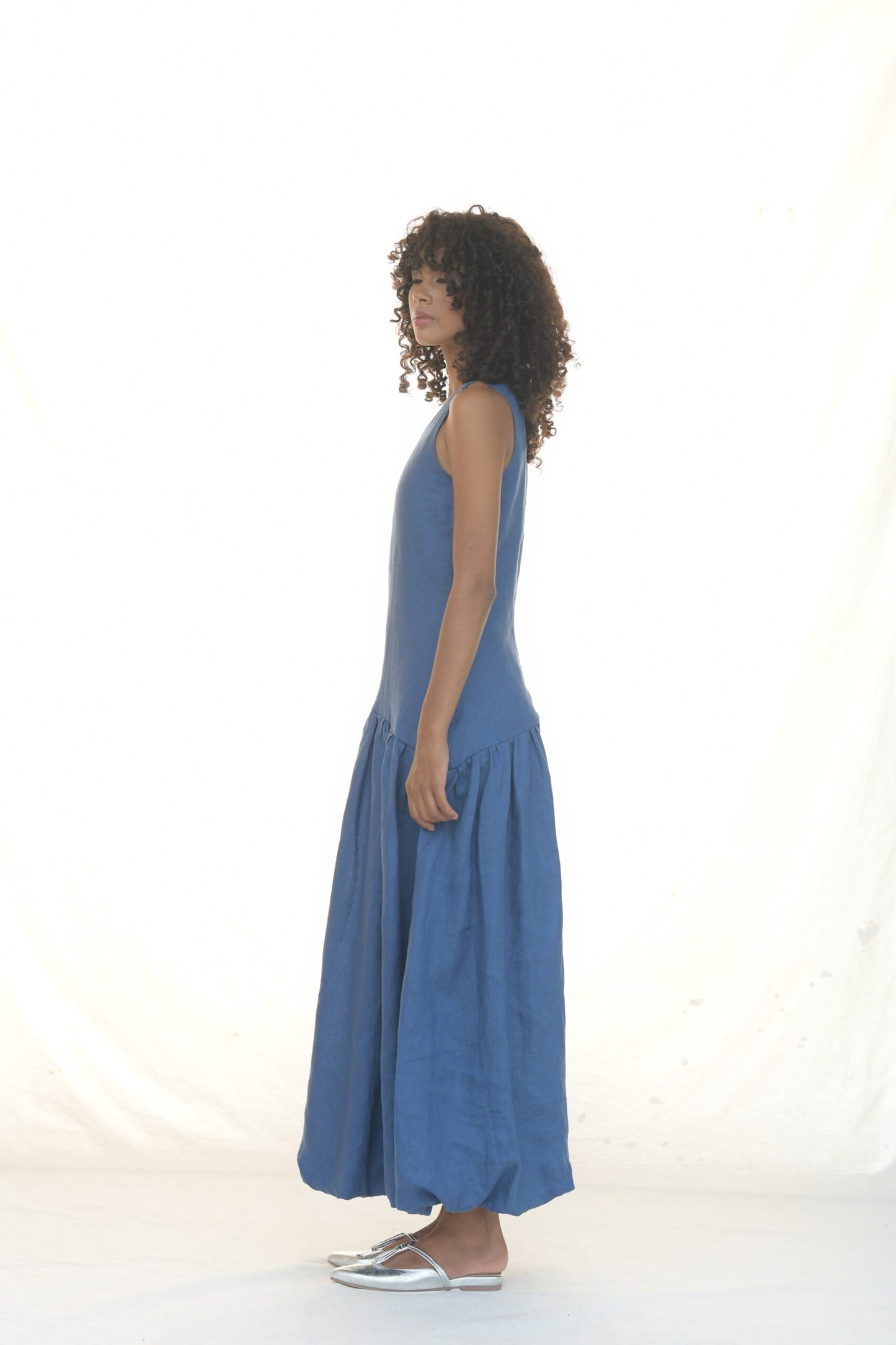 Vestido Bocarena Azul Índigo