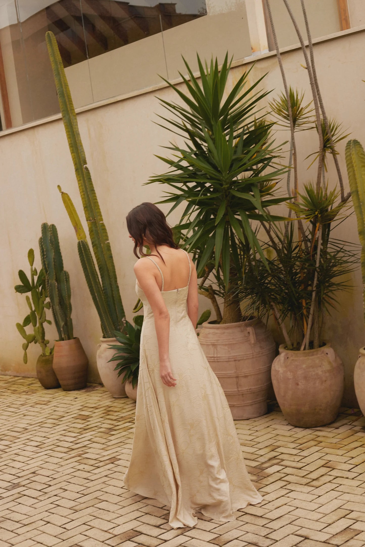 Vestido California Caqui