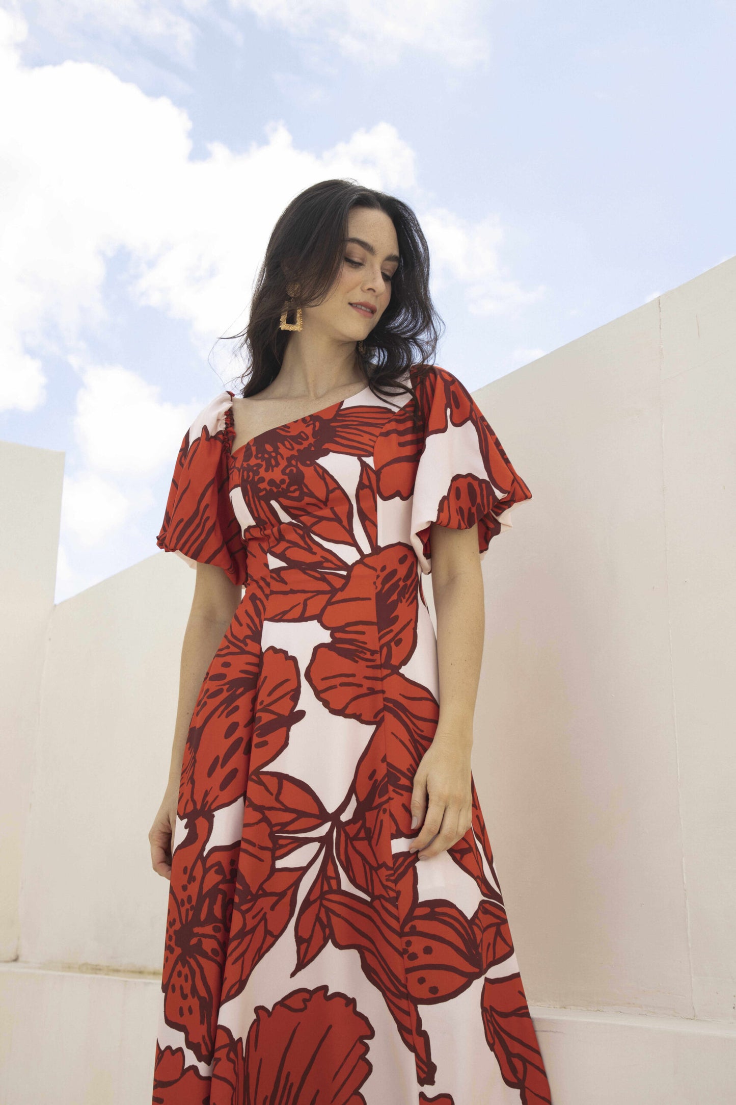 Vestido Dalia Naranja