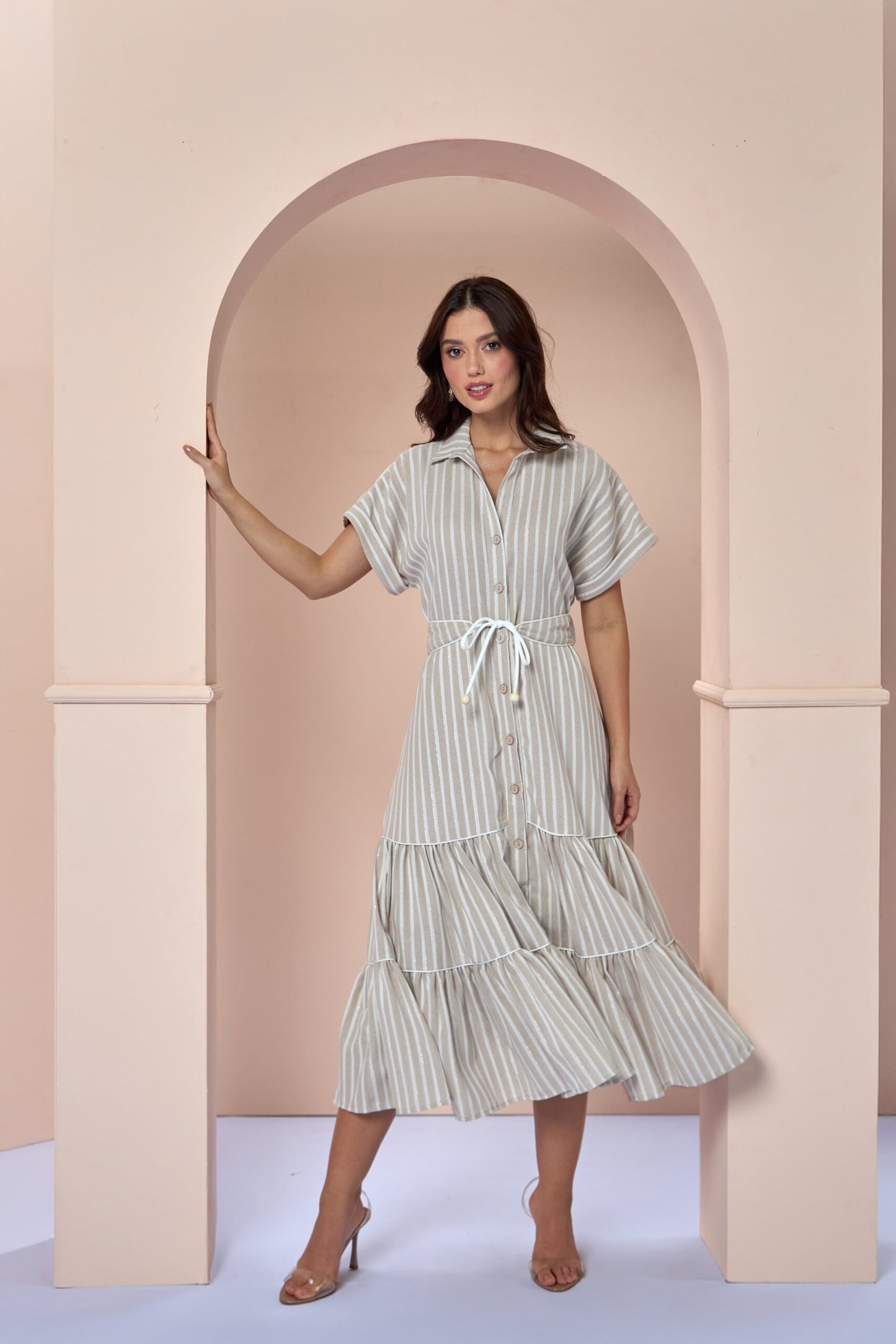 Vestido Lorna Beige