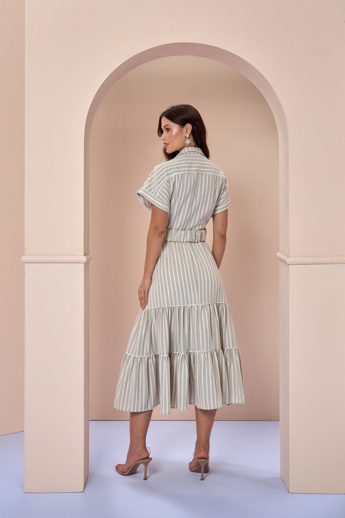 Vestido Lorna Beige
