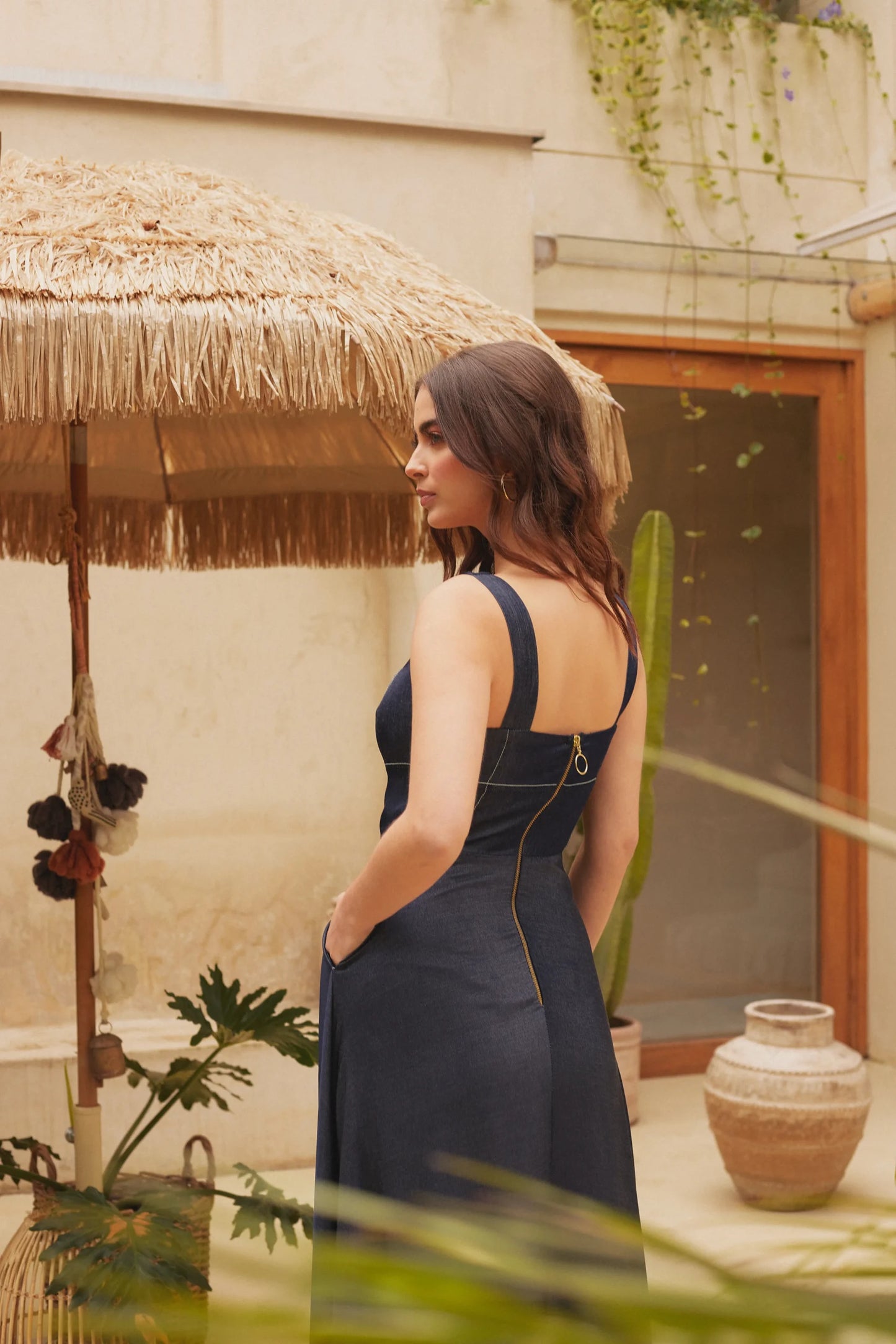 Vestido Renata Azul Índigo