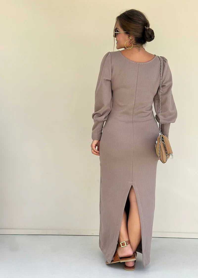 Vestido Muriel Camel