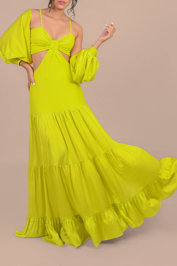 Vestido Olivia Verde Pistacho