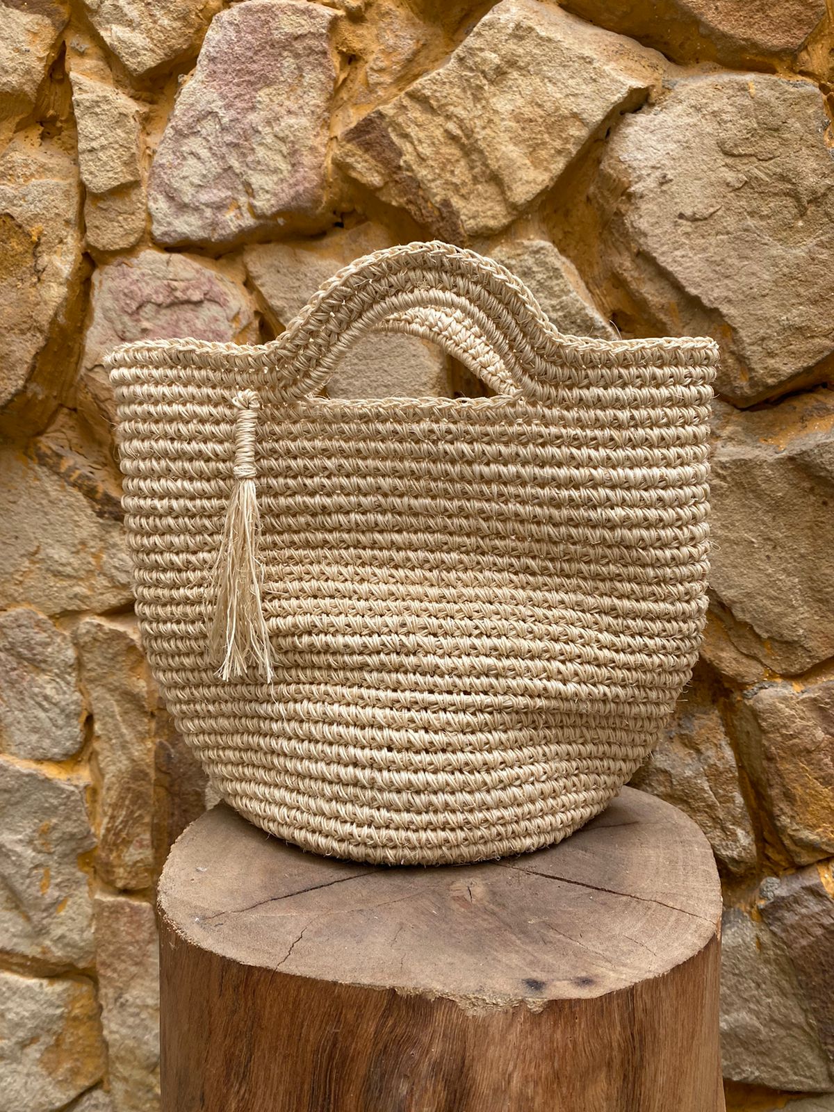 Canasto Fique Beige