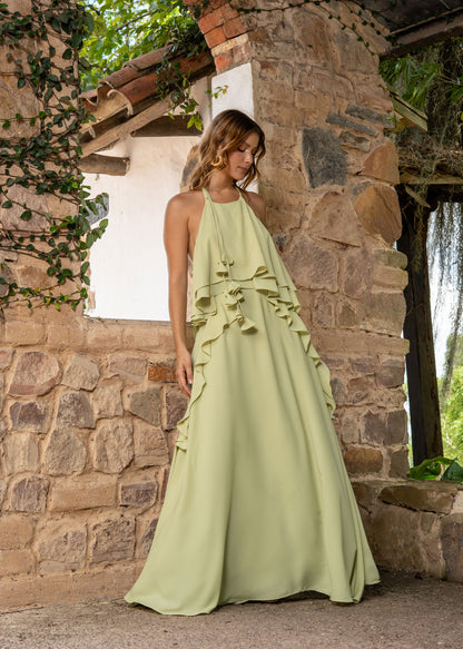 Vestido Romina Pistacho