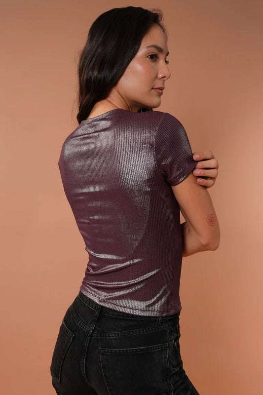 Camiseta Iris Uva