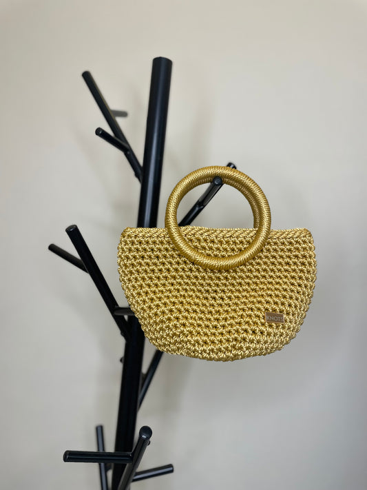 Bolso Mini Aro Dorado