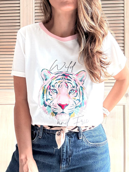 Camiseta Basica Trigre Wild and Free