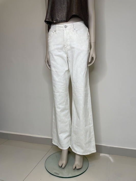 Jean Wide Leg High Rise Print Piton 327