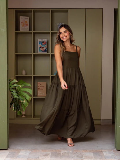 Vestido Lily Plane Verde
