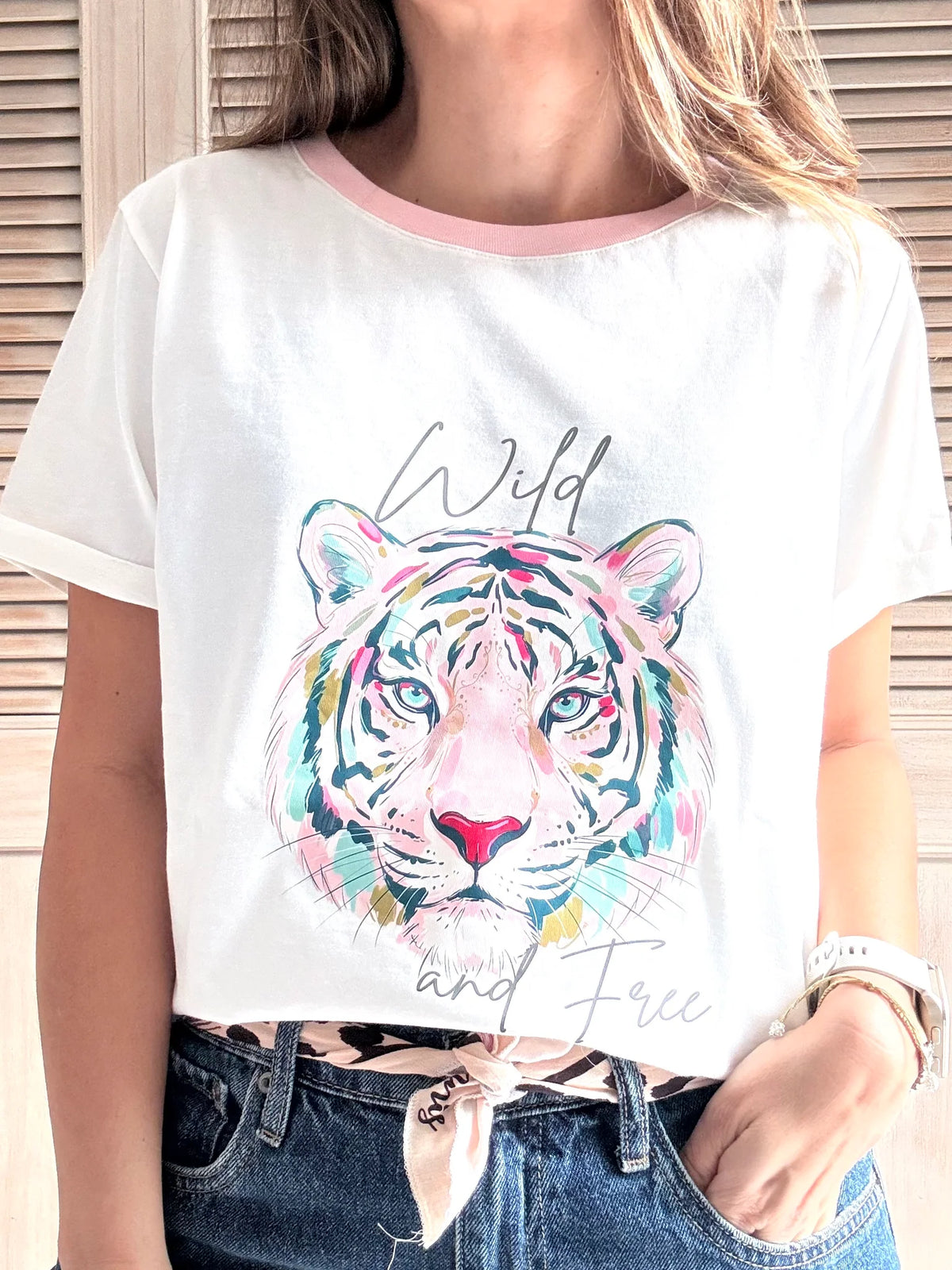 Camiseta Basica Trigre Wild and Free