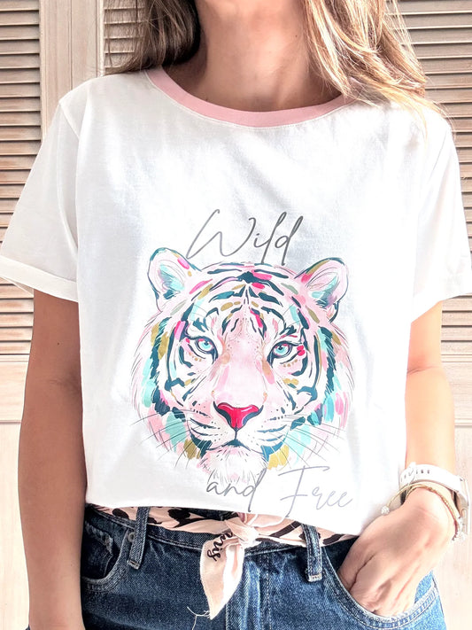 Camiseta Basica Trigre Wild and Free