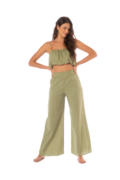 Solid Paseo del Sol Kasie Crop Top