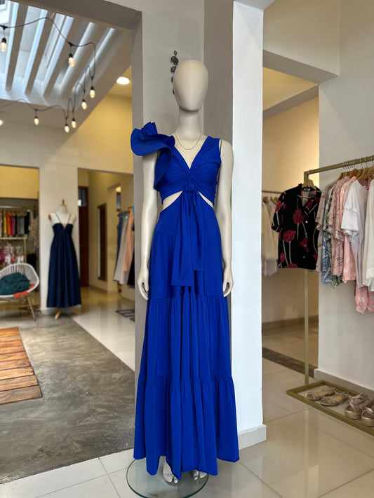 Vestido Ximena Azul Rey