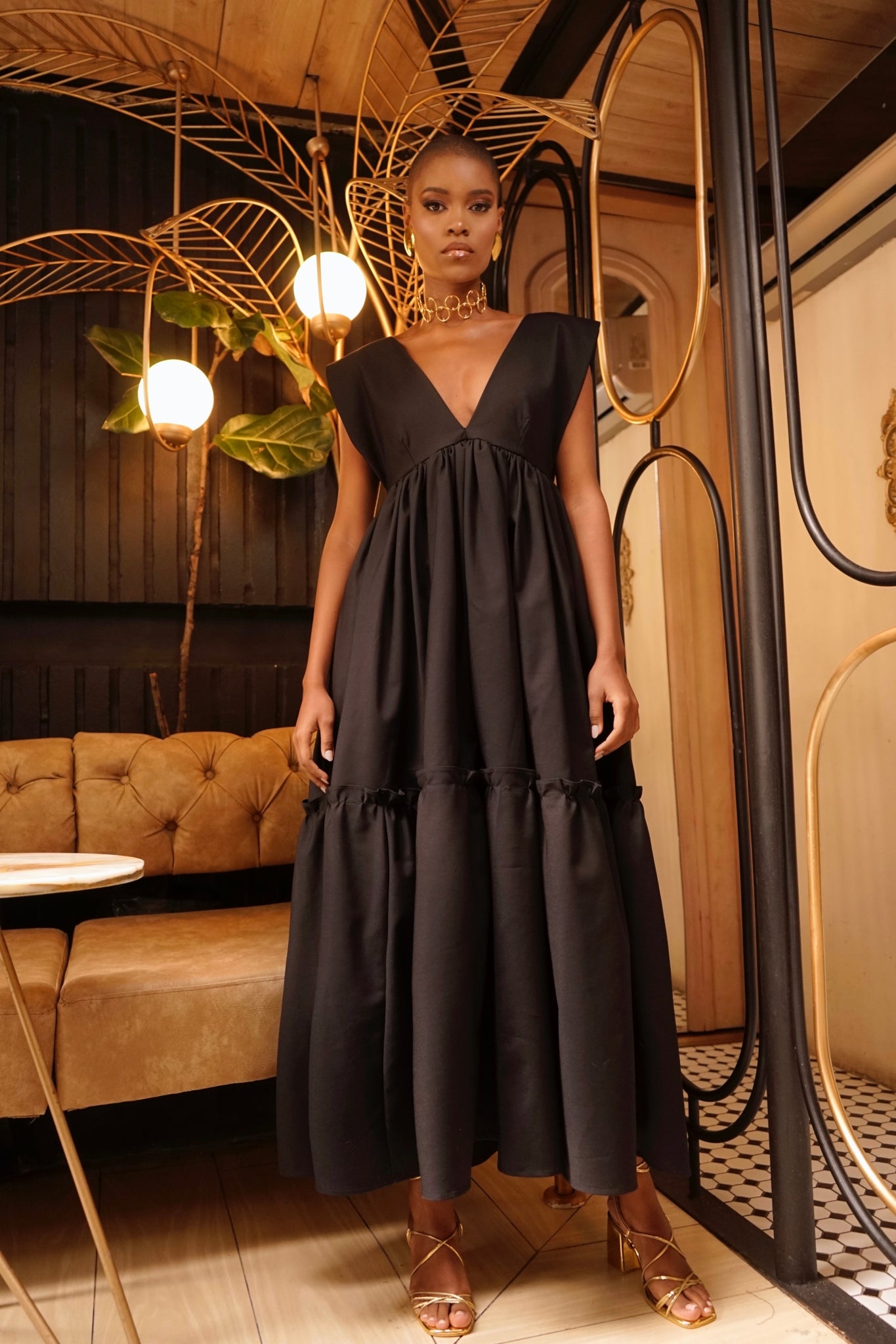 Vestido Bellini Pomposo Negro