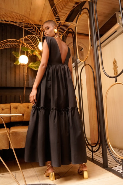 Vestido Bellini Pomposo Negro