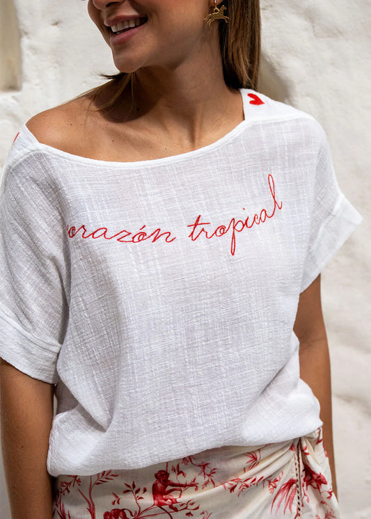 Blusa Carmen Marfil