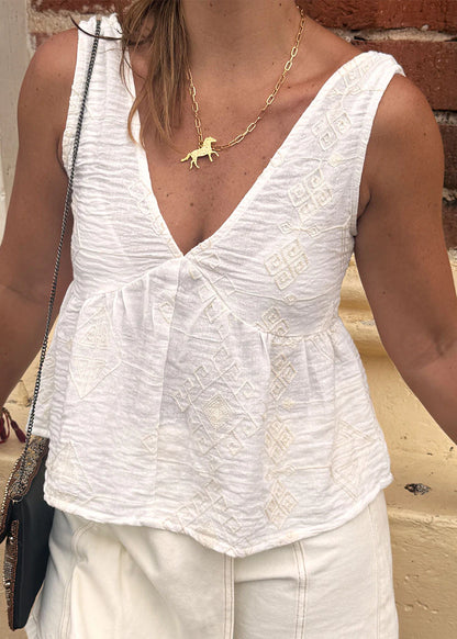 Blusa Liz Marfil